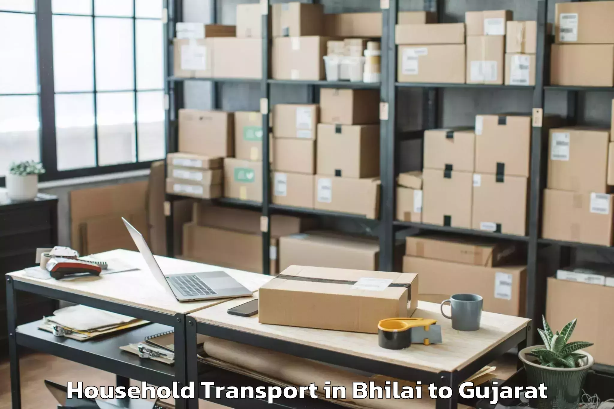 Leading Bhilai to Sachin Household Transport Provider